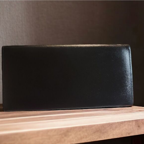 BURBERRY Black Leather Wallet In EUC with COA - Picture 4 of 13